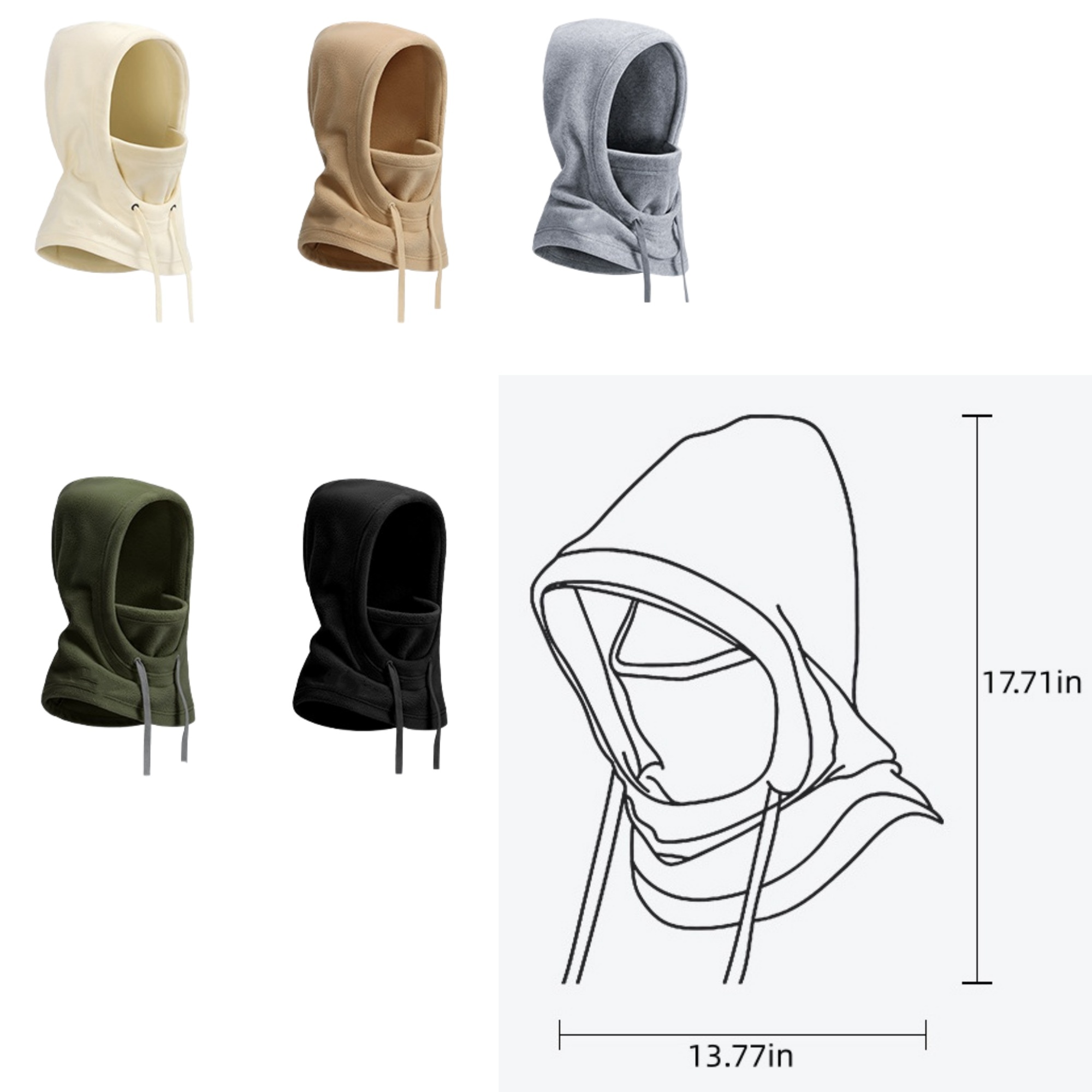 Customized ski windproof headgear 4