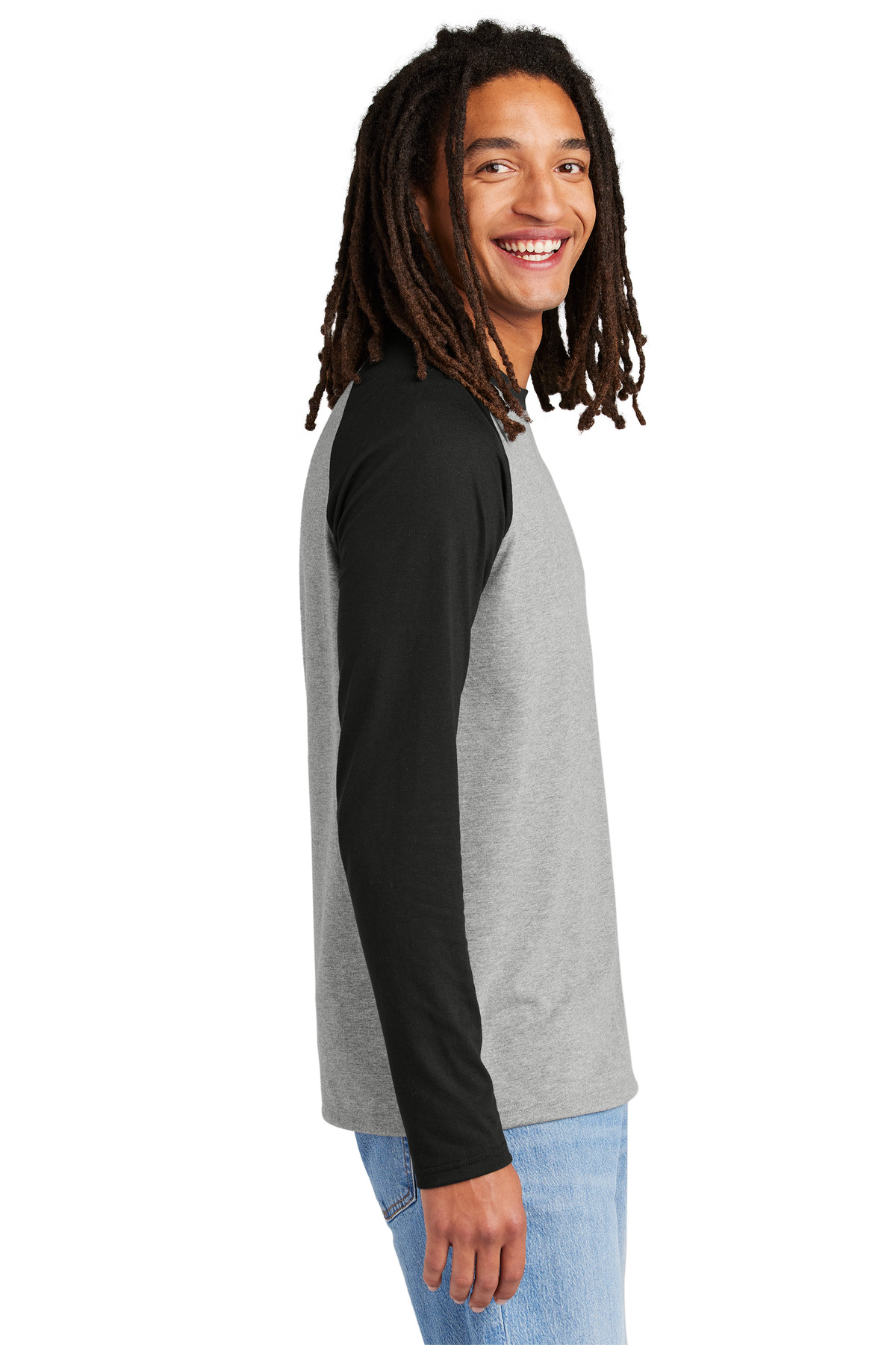 Allmade Unisex Tri-Blend Long Sleeve Colorblock Raglan AL6009 3