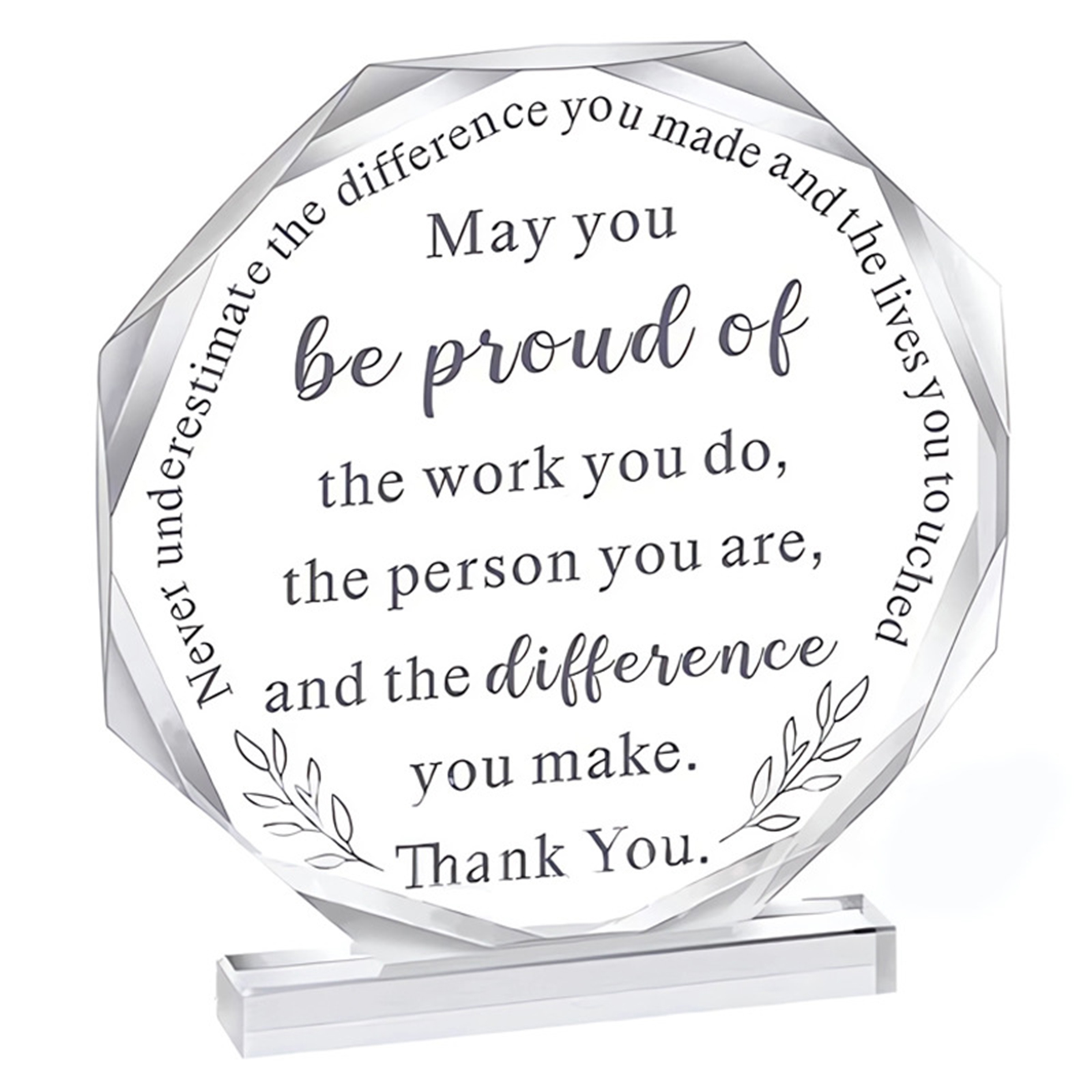 Acrylic Plastic Award Commemorative Trophy 9