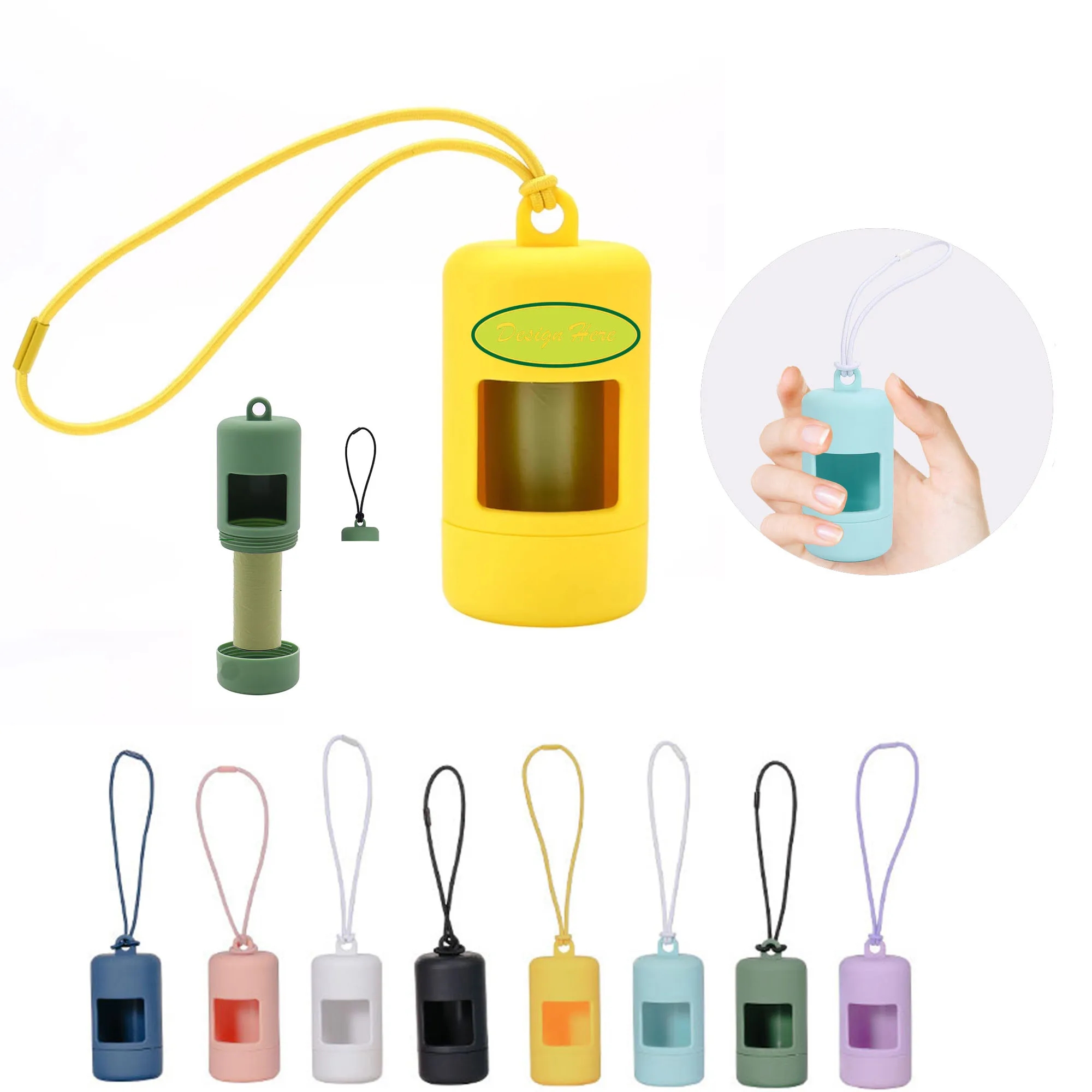 Pet Waste Bag Holder With Carabiner Clip 6