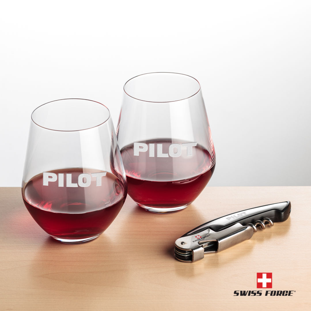 Swiss Force® Opener & Reina Stemless Wine 2