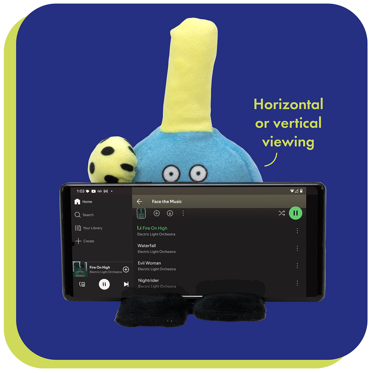 Phone Pals™ Weighted Plush Phone Holder - Pickleball Player 8
