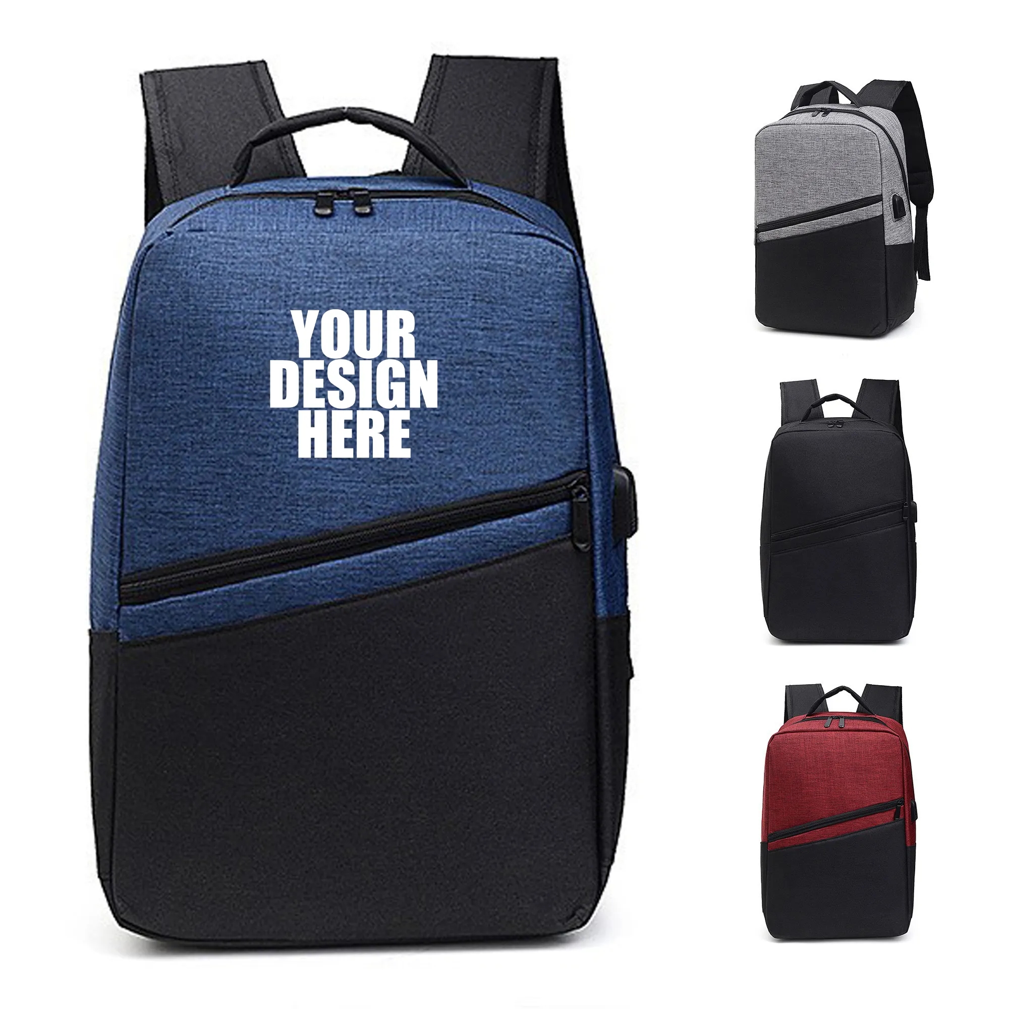 USB Charging Oxford Cloth Laptop Backpack 3