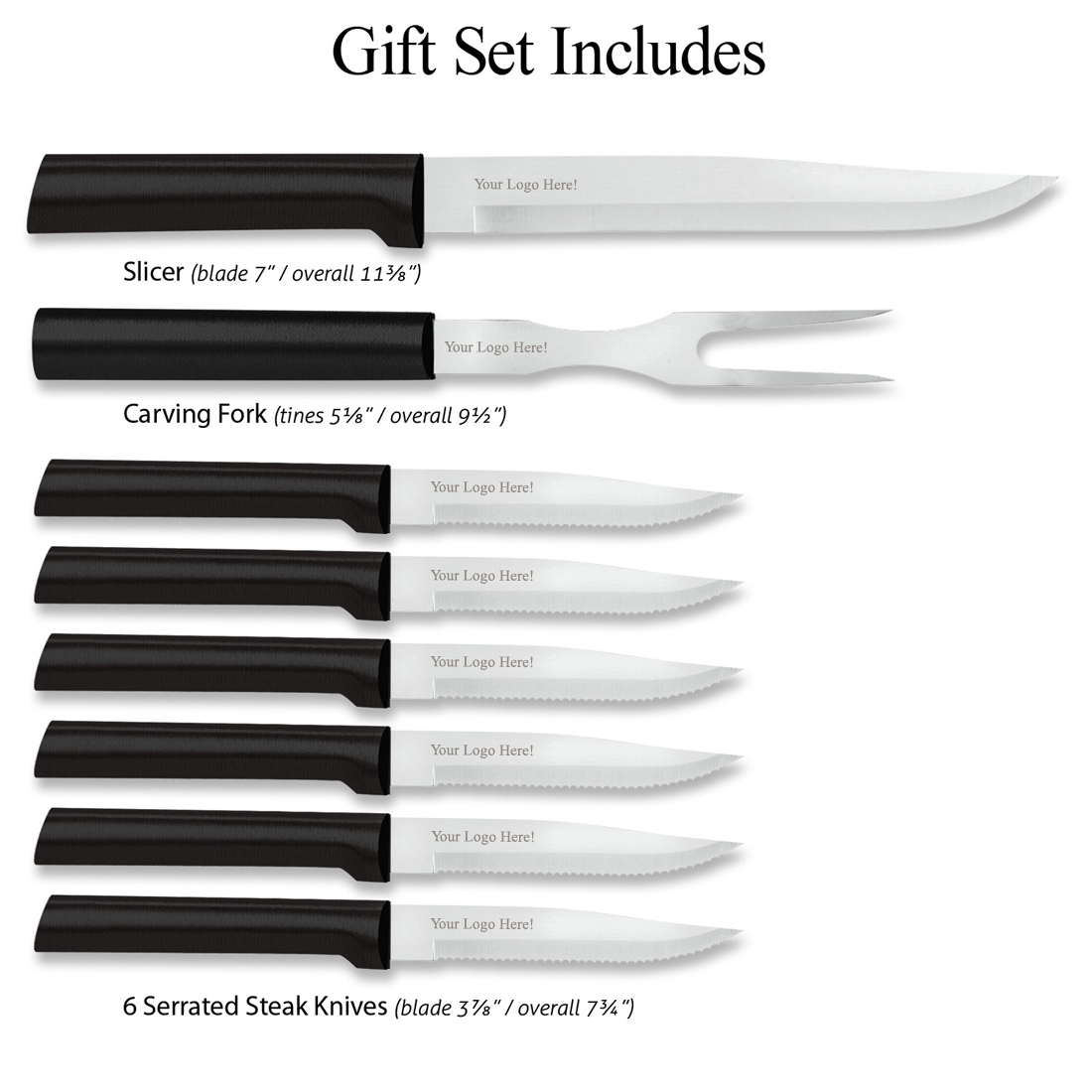 Meat Lover's Gift Set w/Black Handle 4