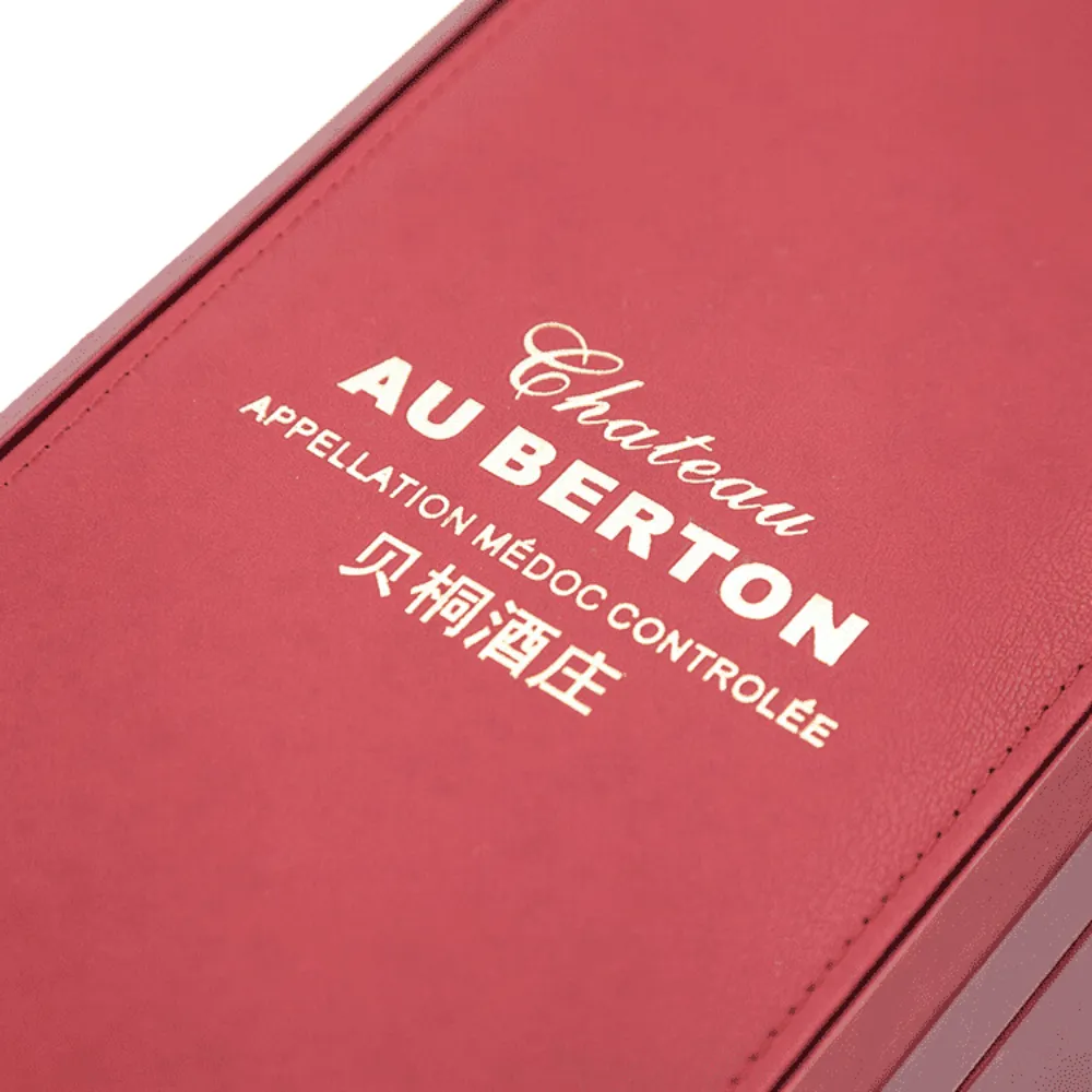 1-Bottle PU Leather Whiskey Gift Box 5