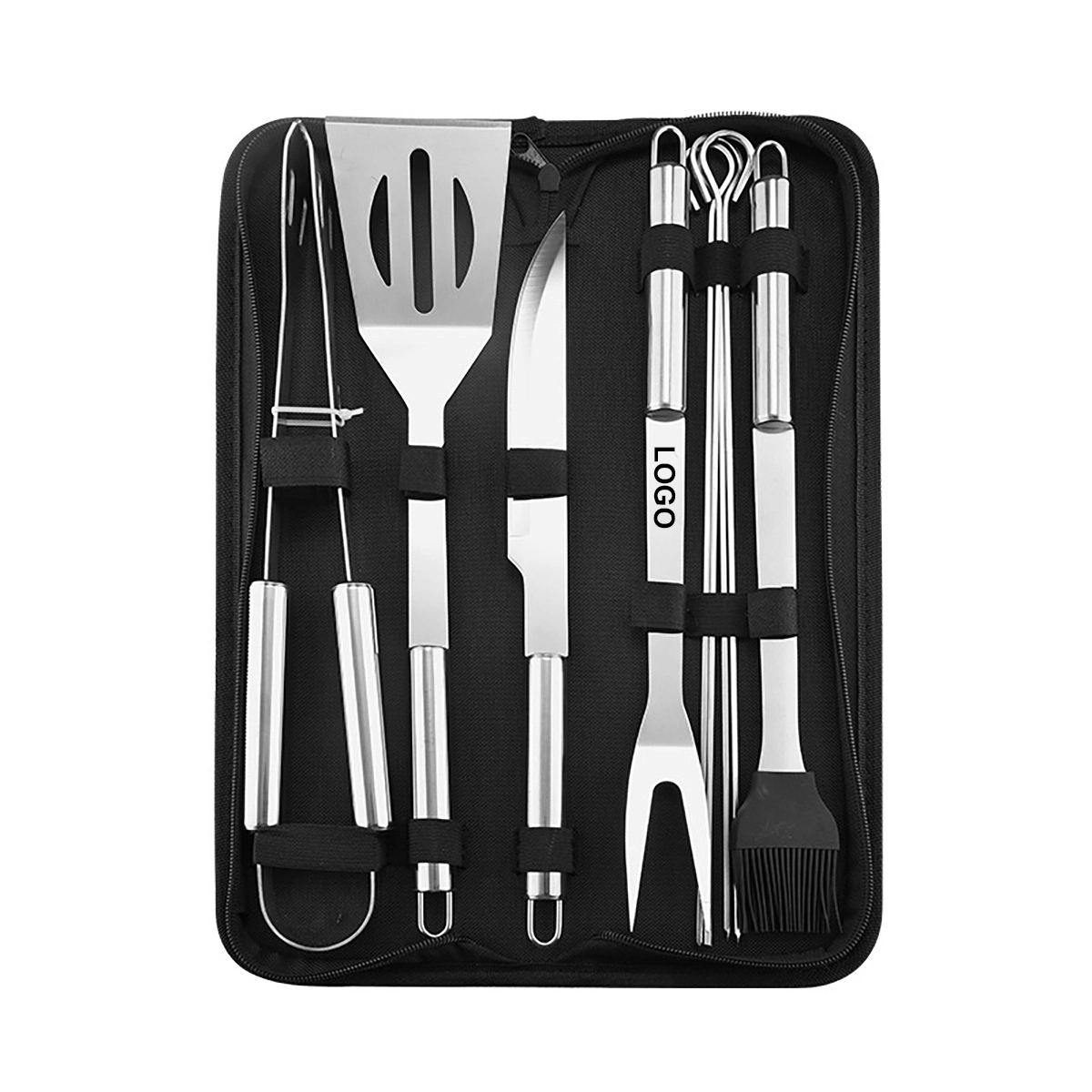 Custom BBQ Grill Accessories Tool Set - 9 pack 1