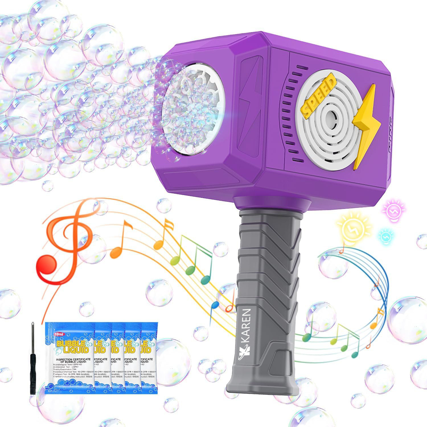 Hammer Bubble Gun Kids Toys 1