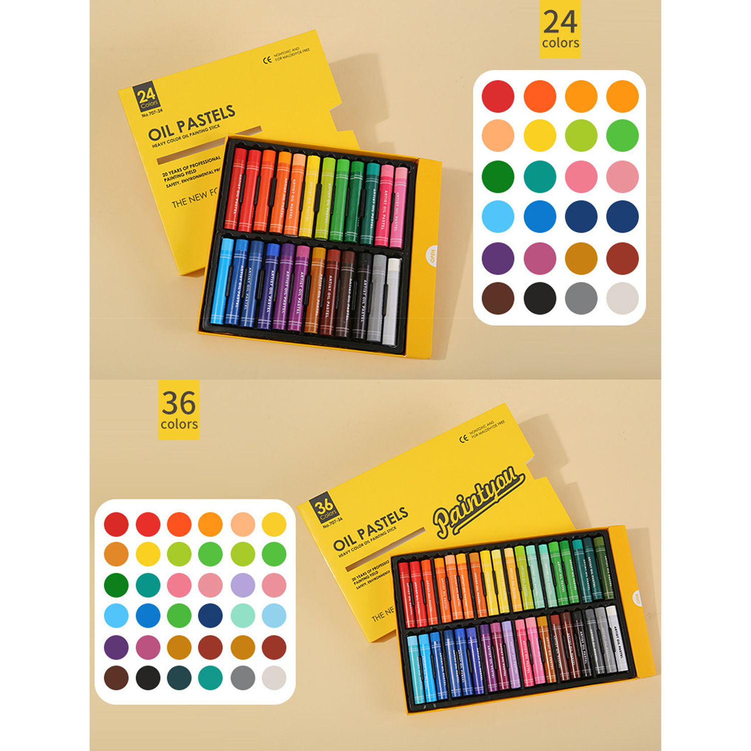 36Color Children Oil Pastels Crayon Set 5