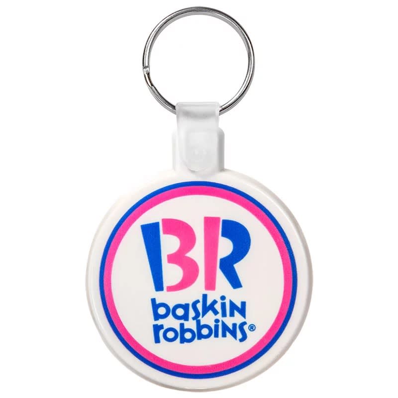 Circle Soft Plastic Keychains 4