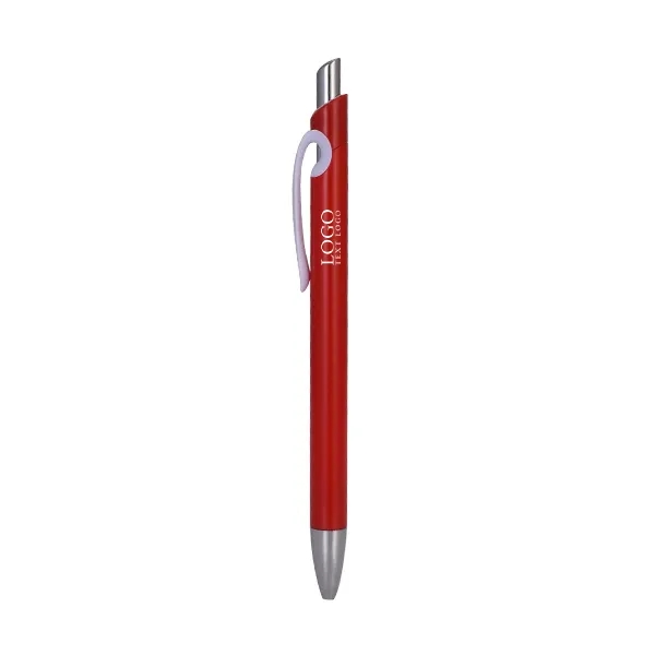 Solid Plastic Ballpoint Click Pen 4