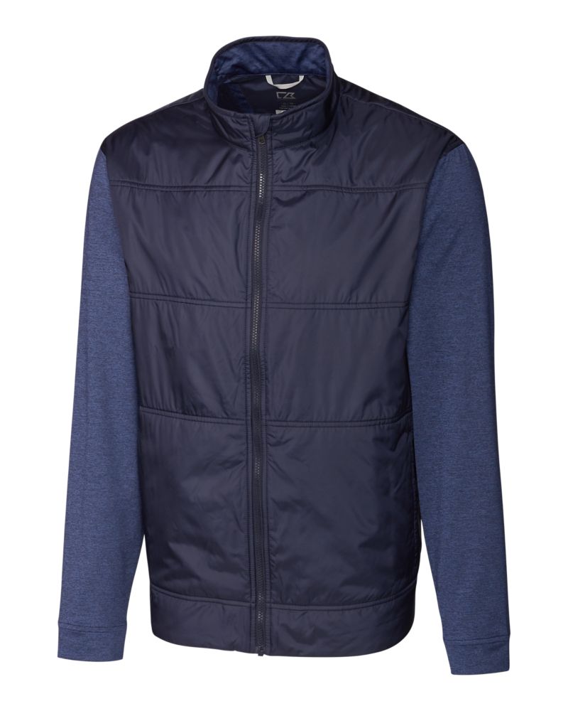 Cutter & Buck Stealth Recycled Hybrid Quilted Mens Windbreaker Jacket 25