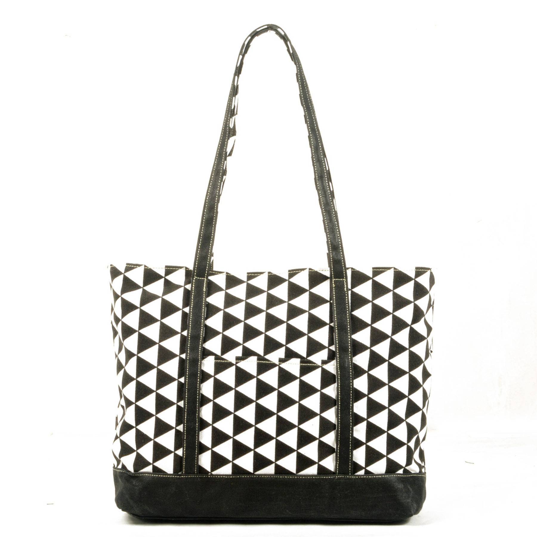 Multicolor Canvas Water-resistant Tote Bag 6