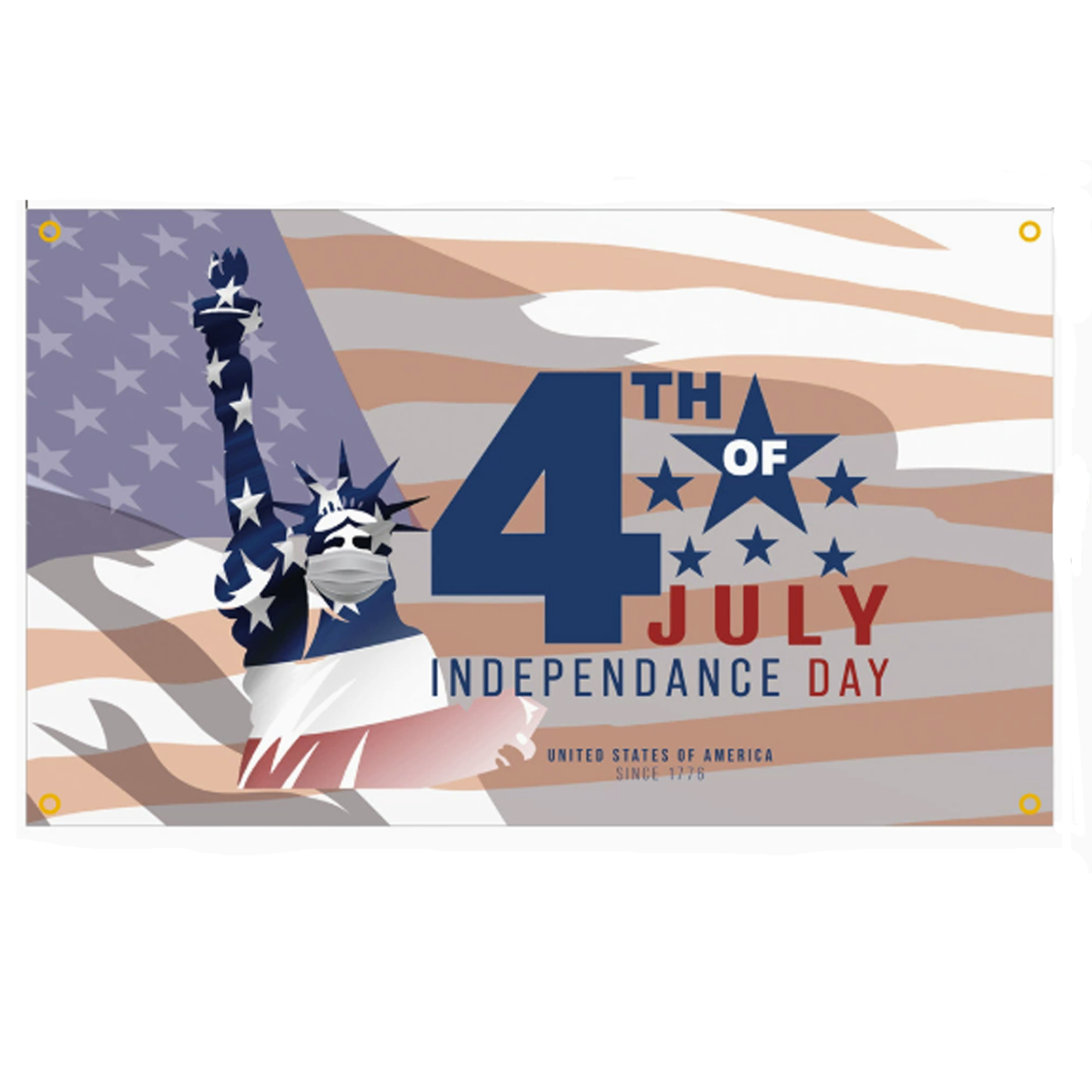 MOQ 50 Customizable Independence Day Banner with USA Flag for Celebration 1