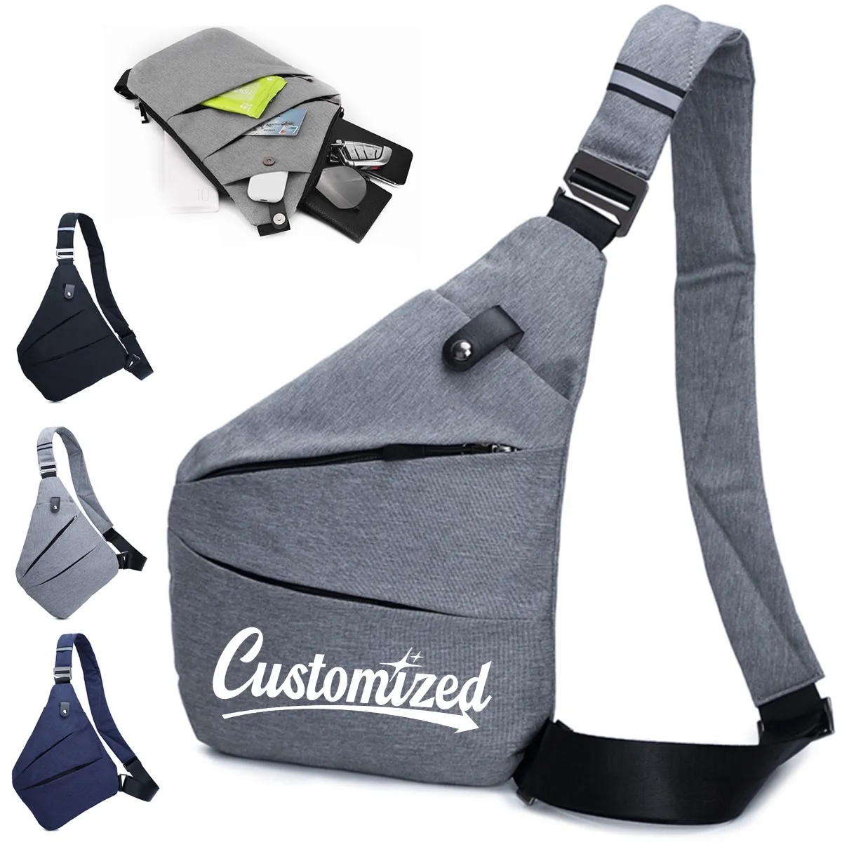 Waterproof Anti-Theft Crossbody Sling Shoulder Bag 7