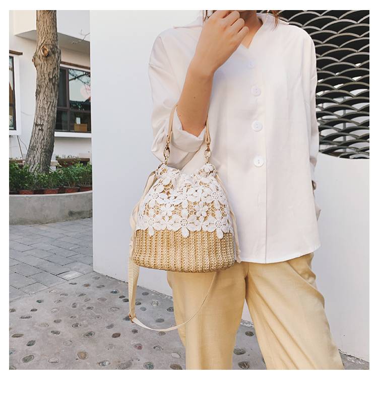 Jute Big Capacity Travel Tote Purse Woven Straw Hobo Bag, custom tote bag with logo imprint 6