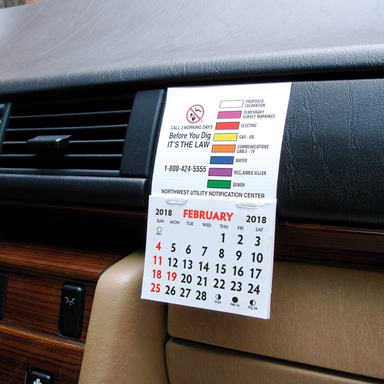Kwik-Stik Grande Textured Vinyl Calendar 2