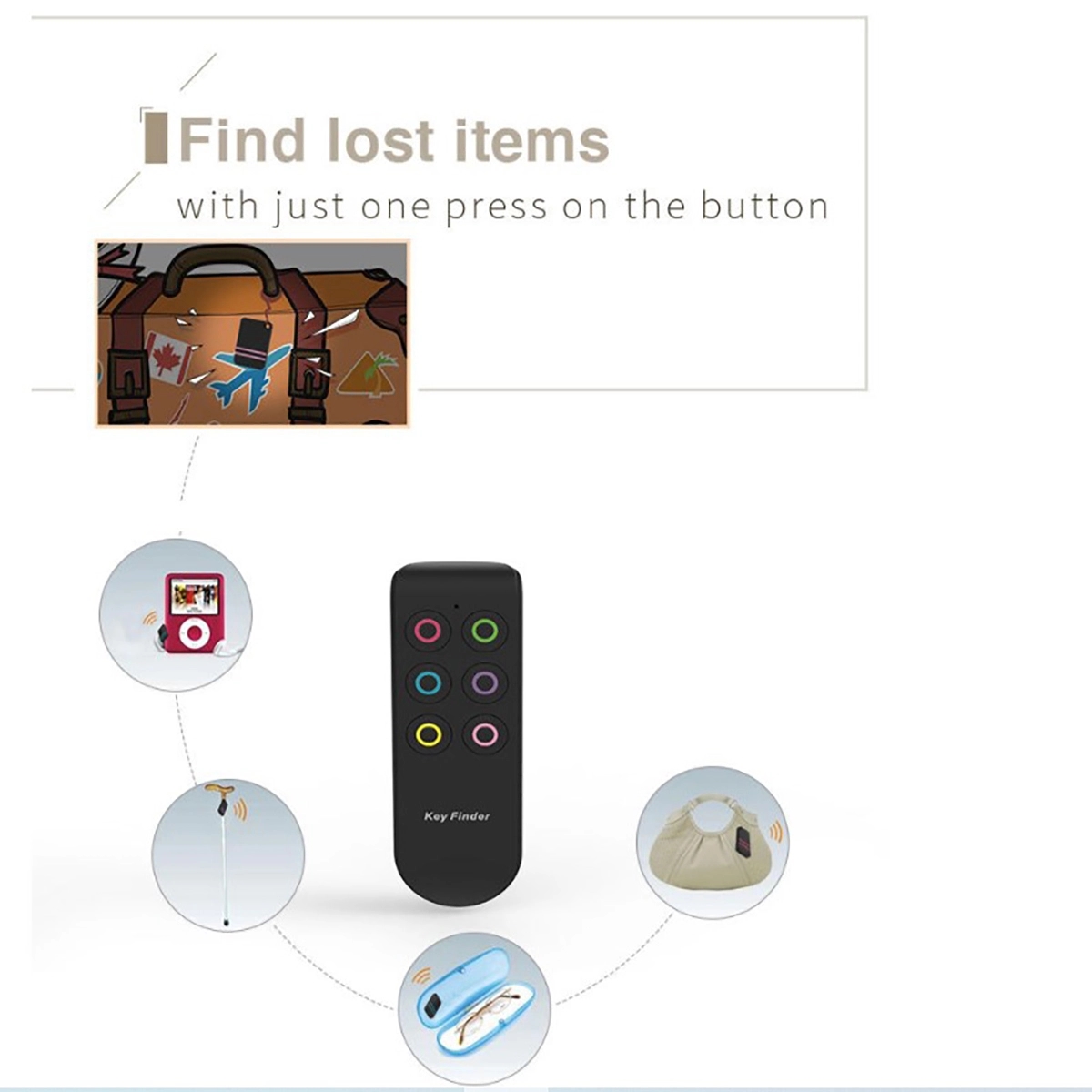 6 In 1 Key Finder Locator 3