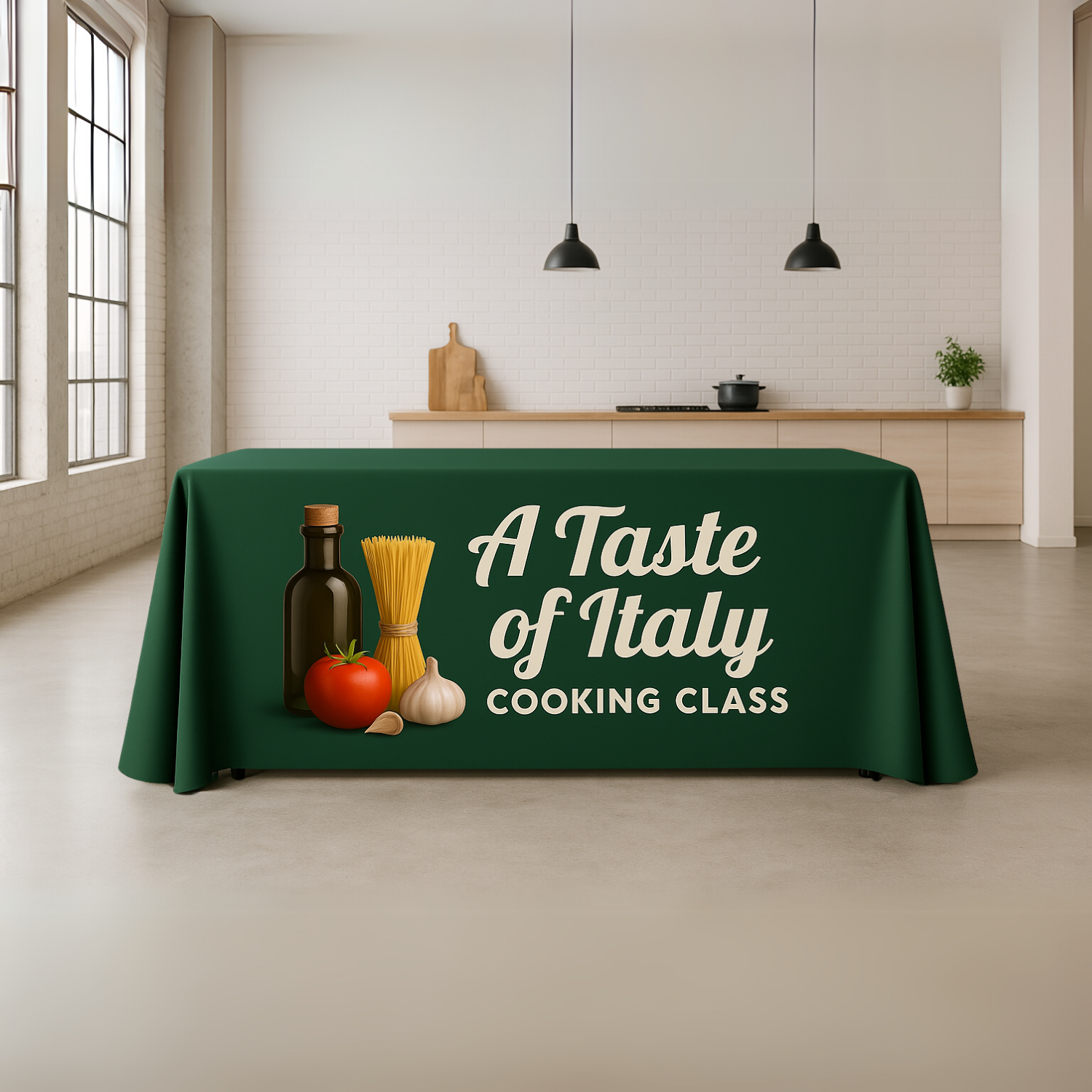 6' Table Throw, Front Panel Print 62