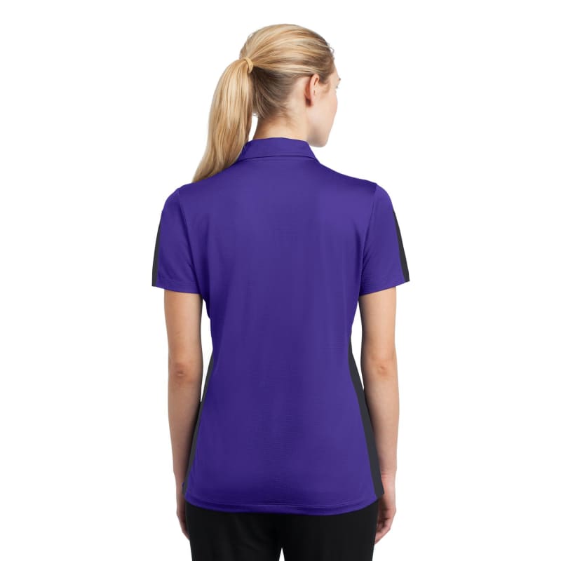 Sport-Tek Women's PosiCharge Active Textured Colorblock Polo. 7