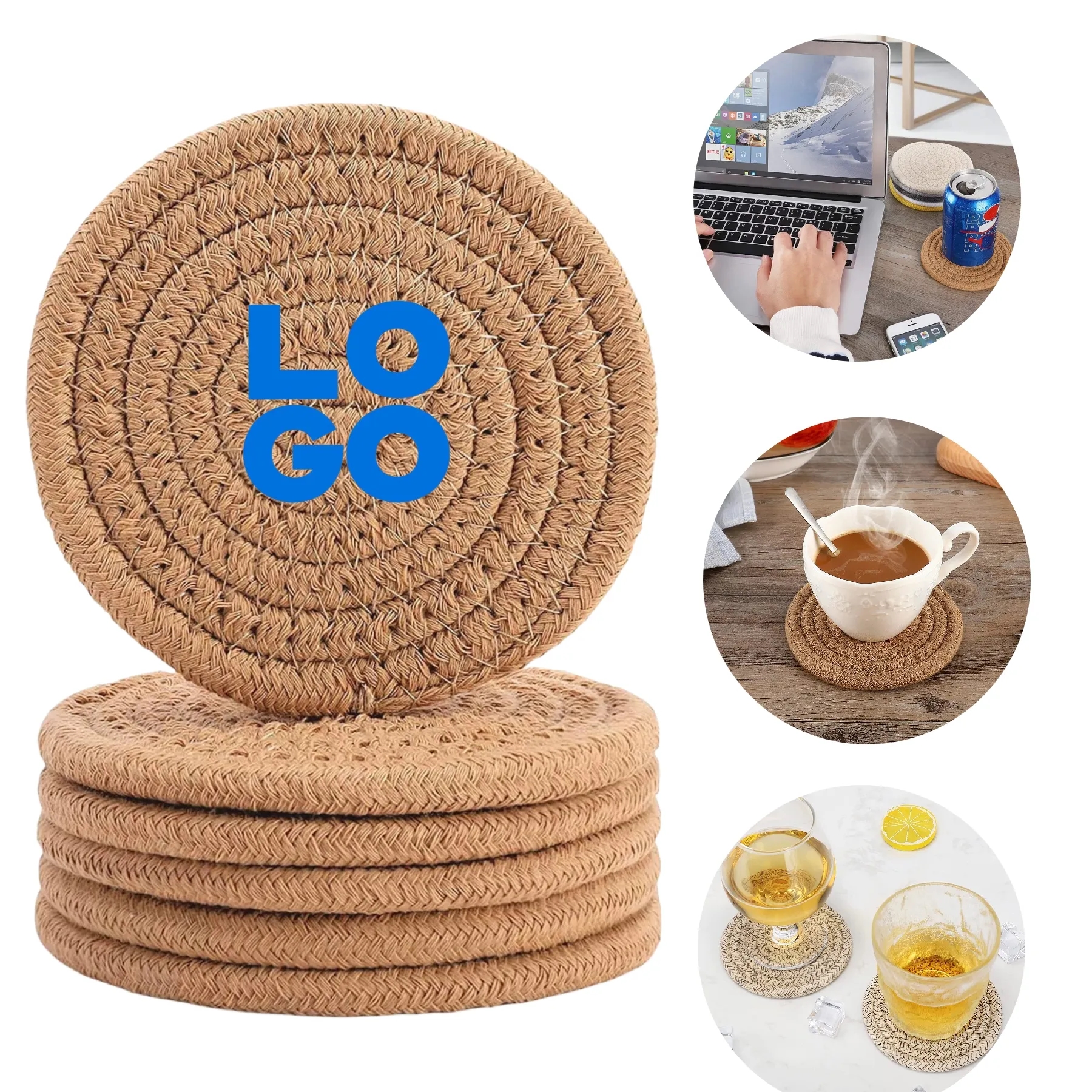 6 Pcs Coasters for Drinks 3
