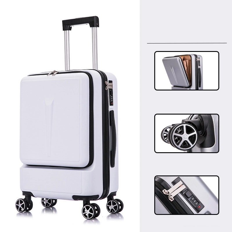 Business Travel Boarding Suitcase With Wheels Rolling 4