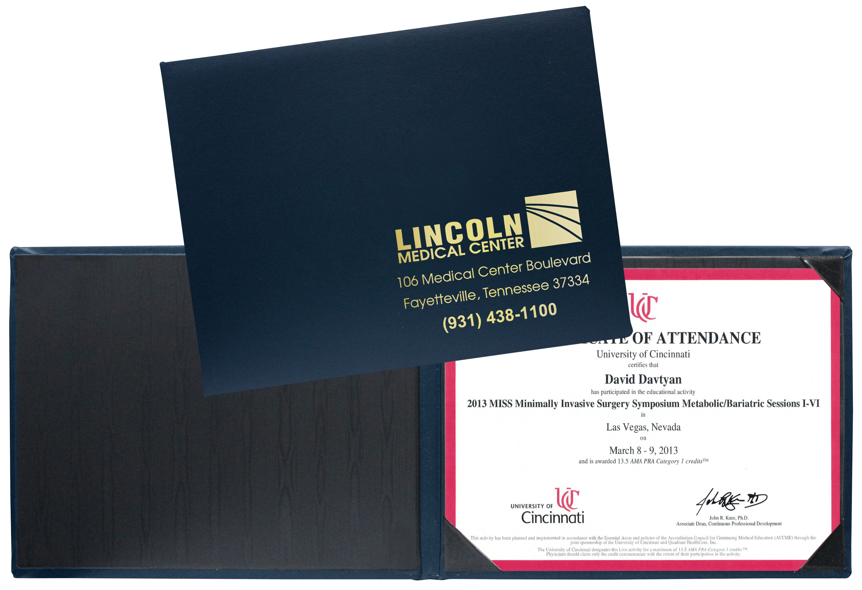 Turned Edge Diploma Holder (Landscape Style) 2