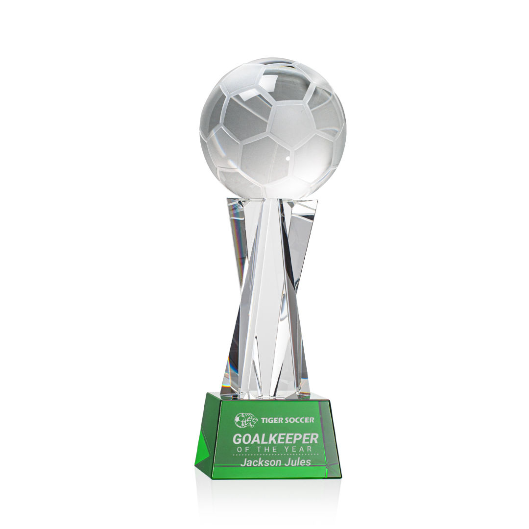 Soccer Ball Award on Grafton Base - Green 7