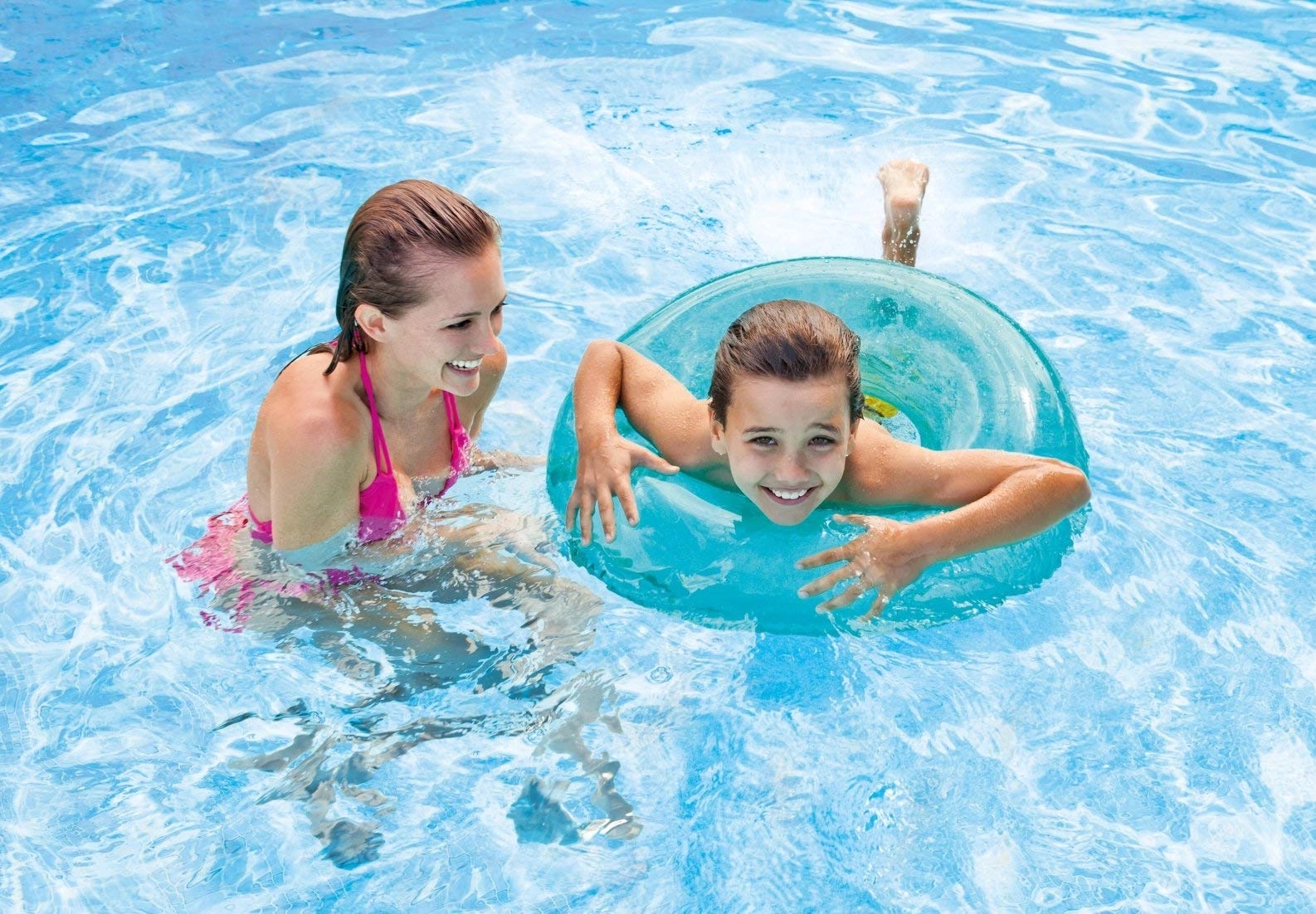 30" Transparent Swimming Ring 3