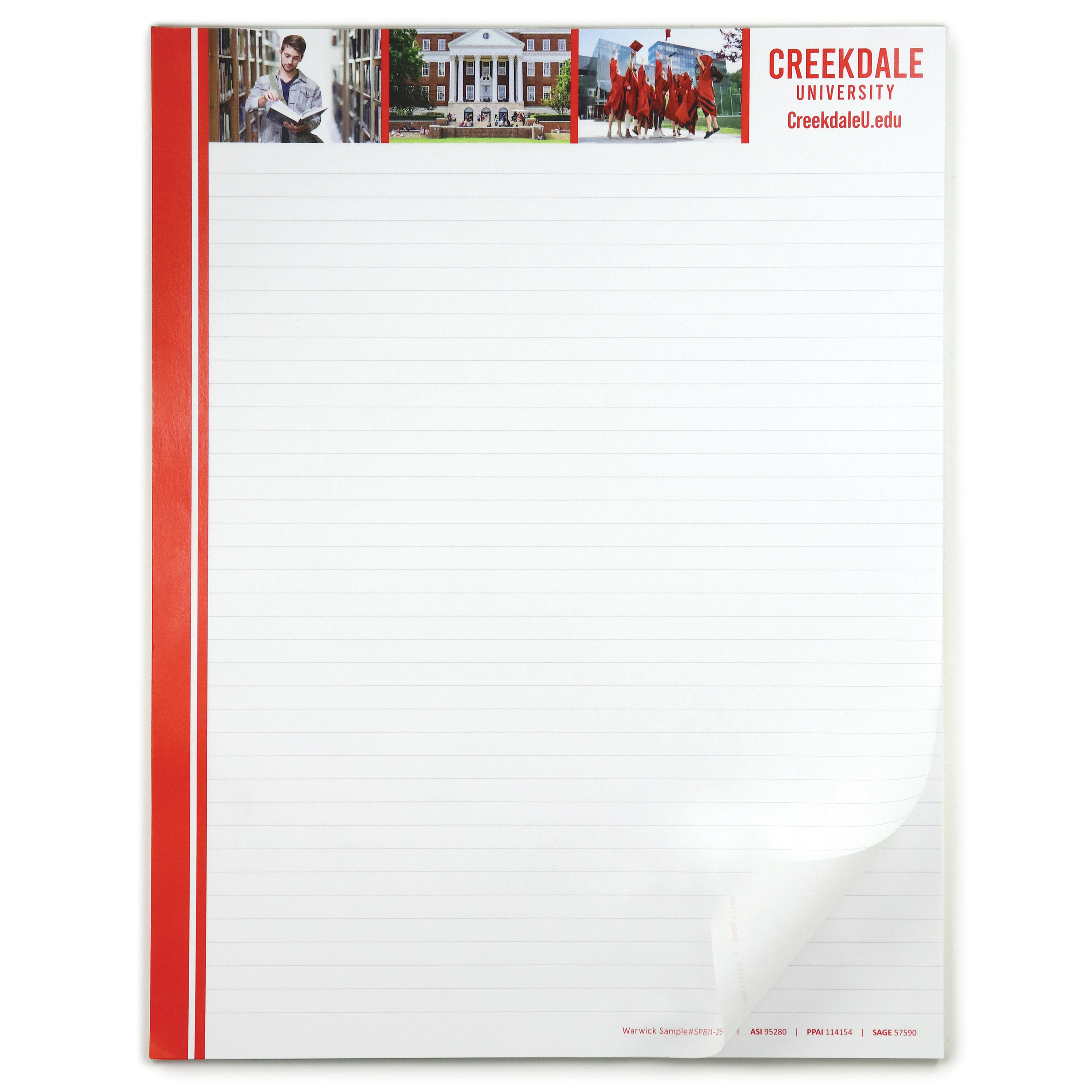 8.5" x 11" Scratch Pad - 25 Sheet w/Bleed 2