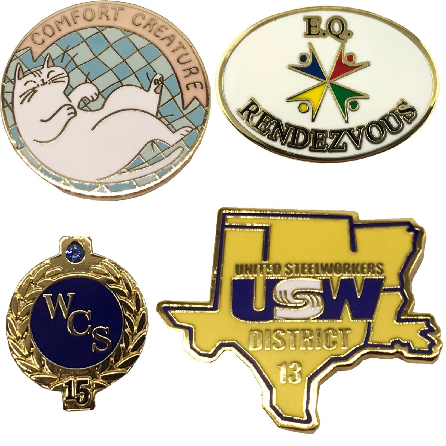 1" Hard Enamel Die Struck Lapel Pins 5