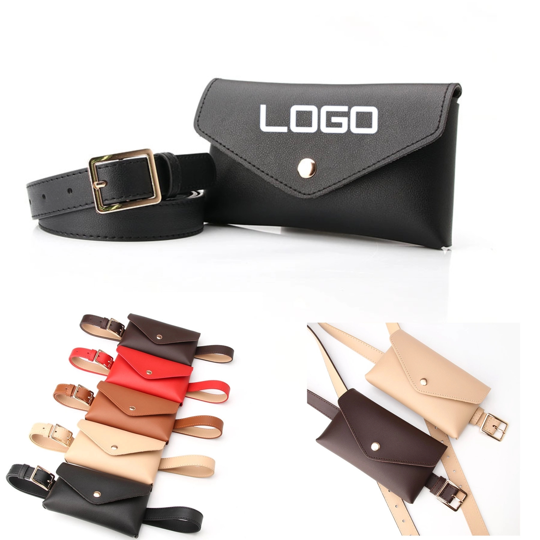 PU Leather Adjustable Fanny Pack 3