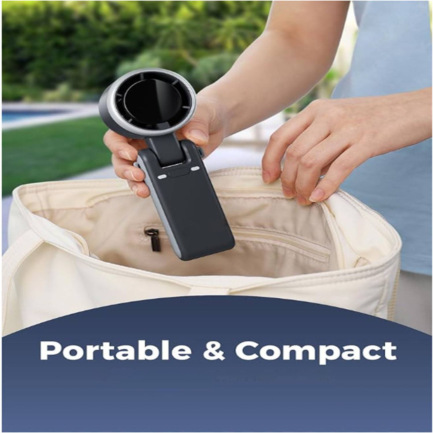 Portable Handheld Mini Turbo Fan Usb Rechargeable 7