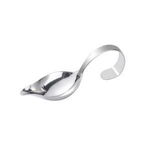 Precision Stainless Steel Drizzle Saucier Spoon With Tapered Design And Spout 18