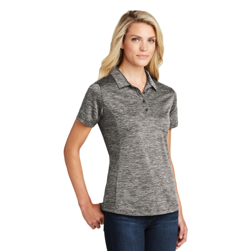 Sport-Tek Women's PosiCharge Electric Heather Polo. 7