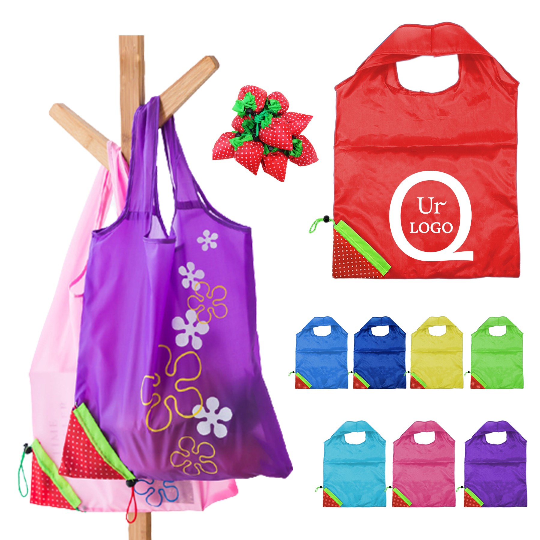 Fruit Folding Shopping Tote Bag