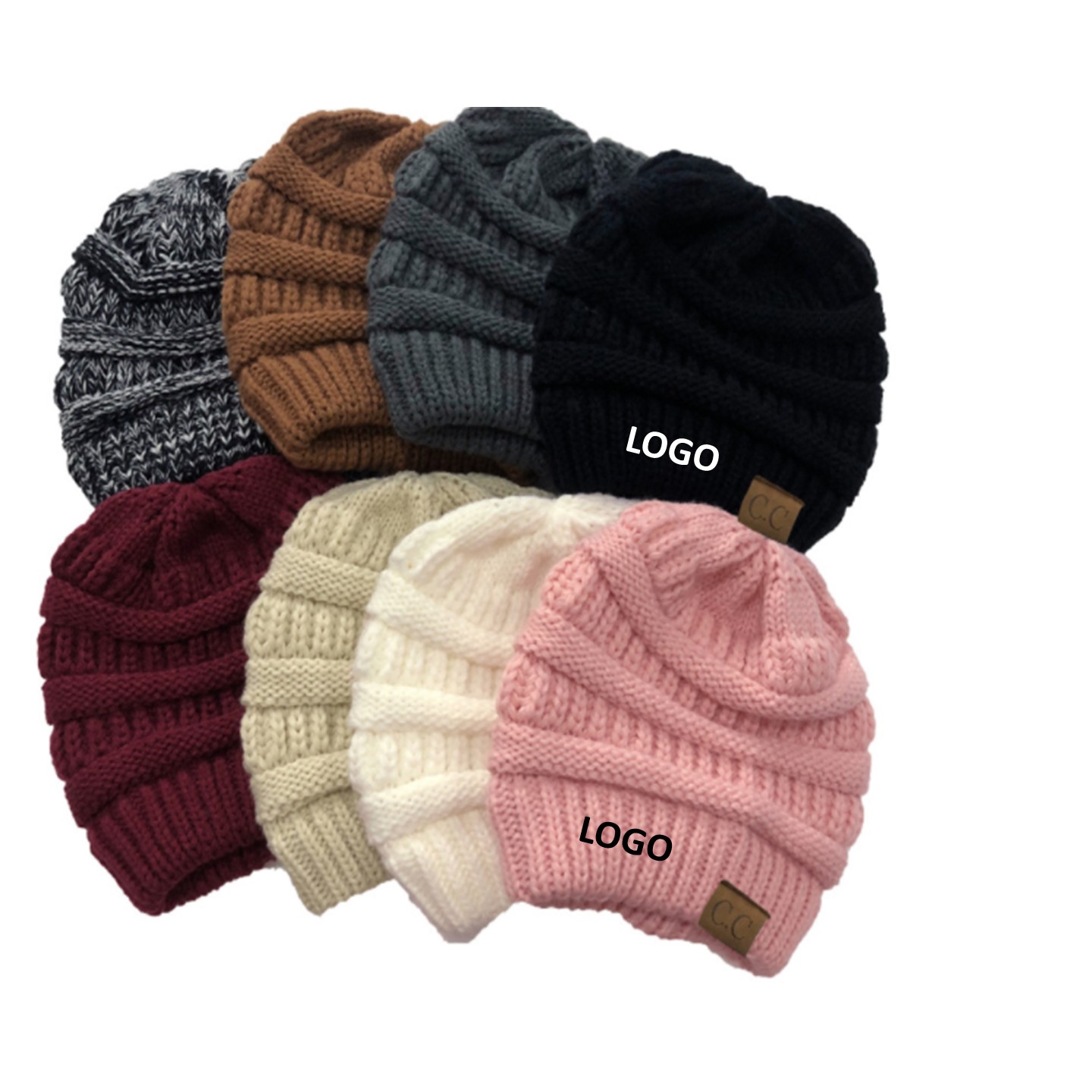 Knitted Ponytail Beanie 3