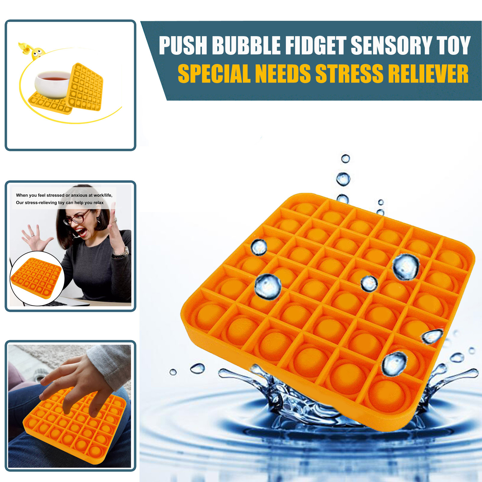 Square Pop It Fidget Toy - Patent Pending 9