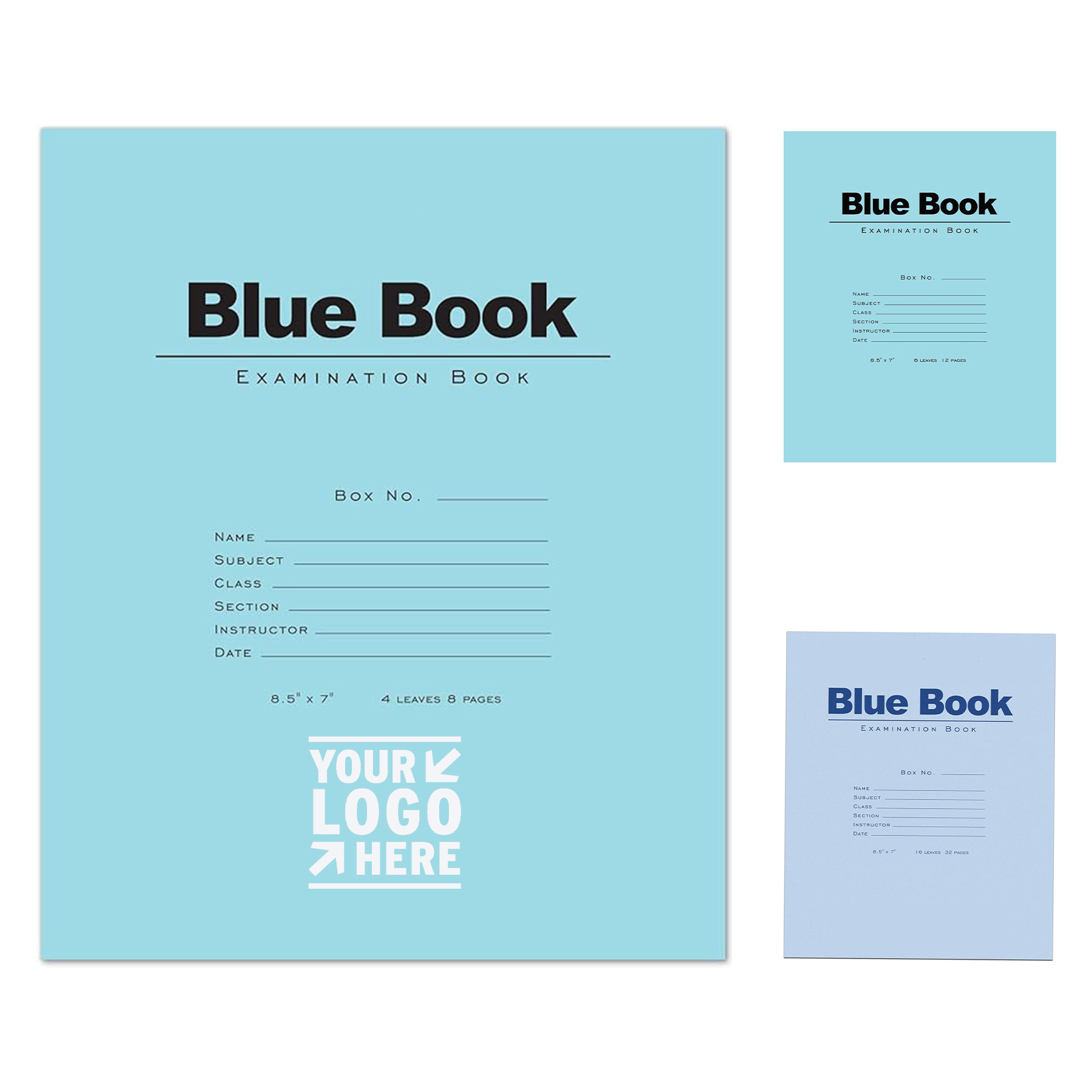 8.5" x 7" 4 Sheets Exam Book 2
