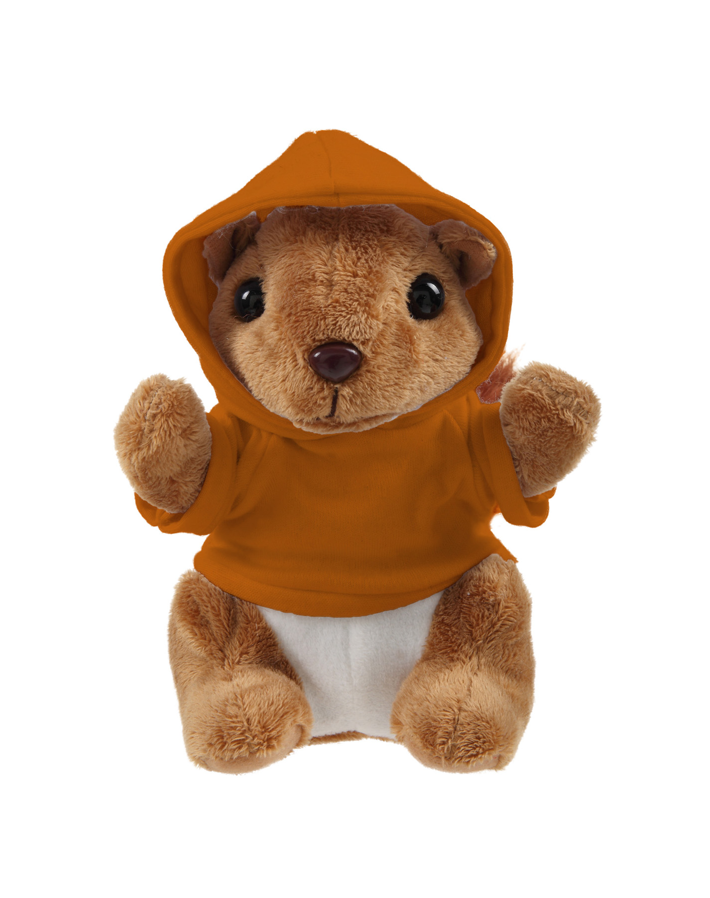 Soft Plush Sitting Squirrel wearing a Hoodie 11