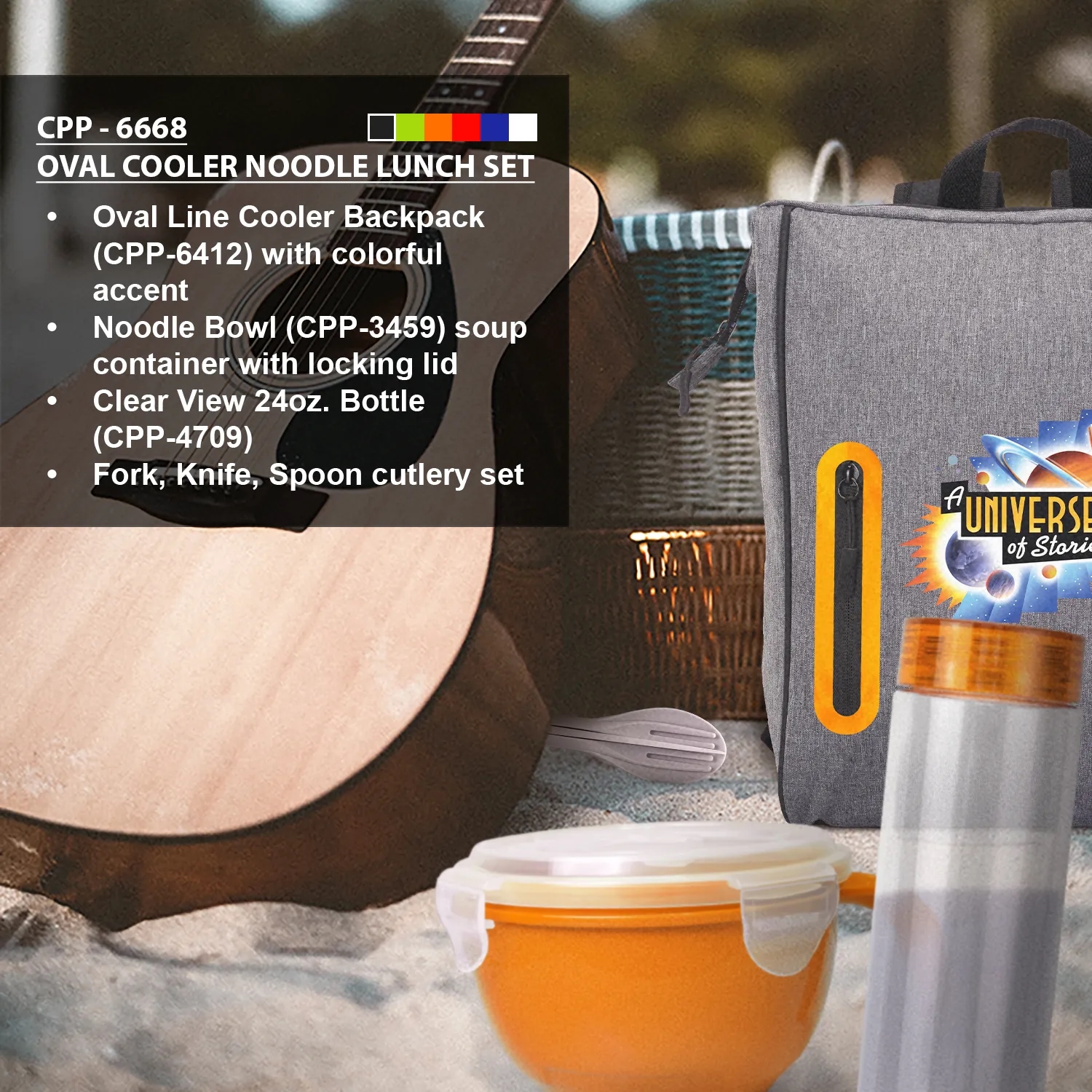 Oval Cooler Noodle Lunch Set 8