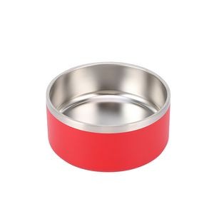 32oz Double Walls Steel Pet Food Bowl 12