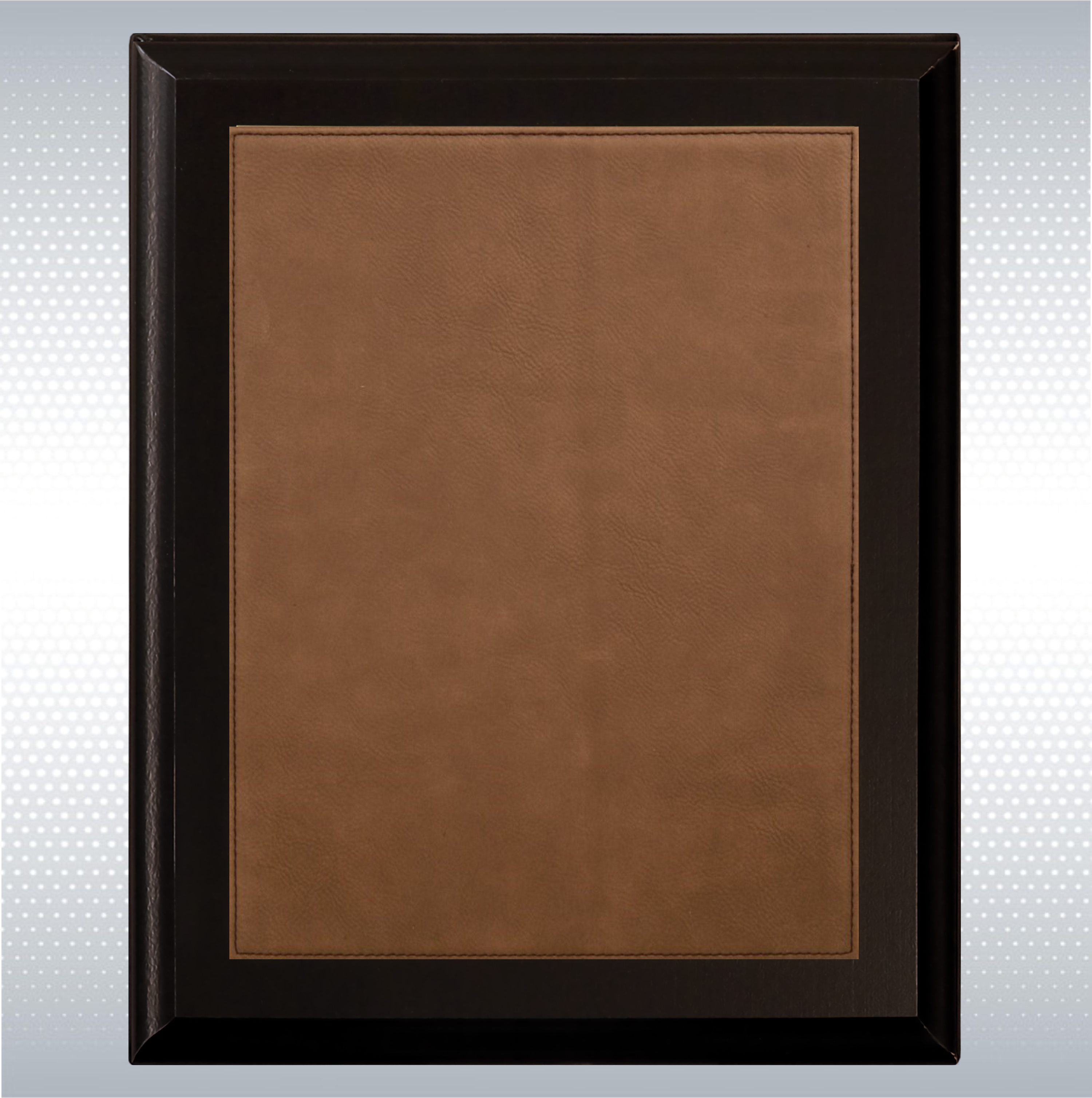 Black Plaque W/ Leather Plate 11