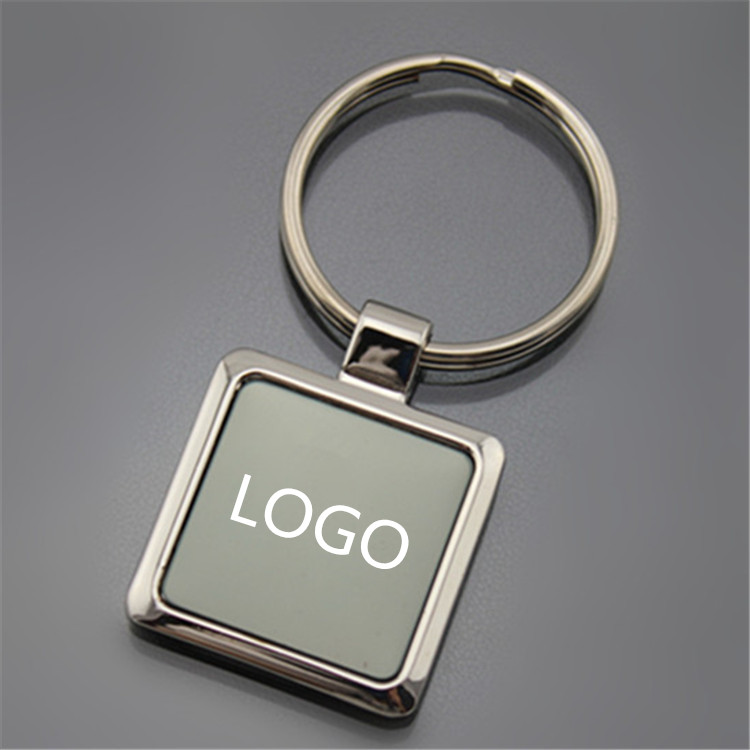 Square Zinc Alloy Key Chain 2