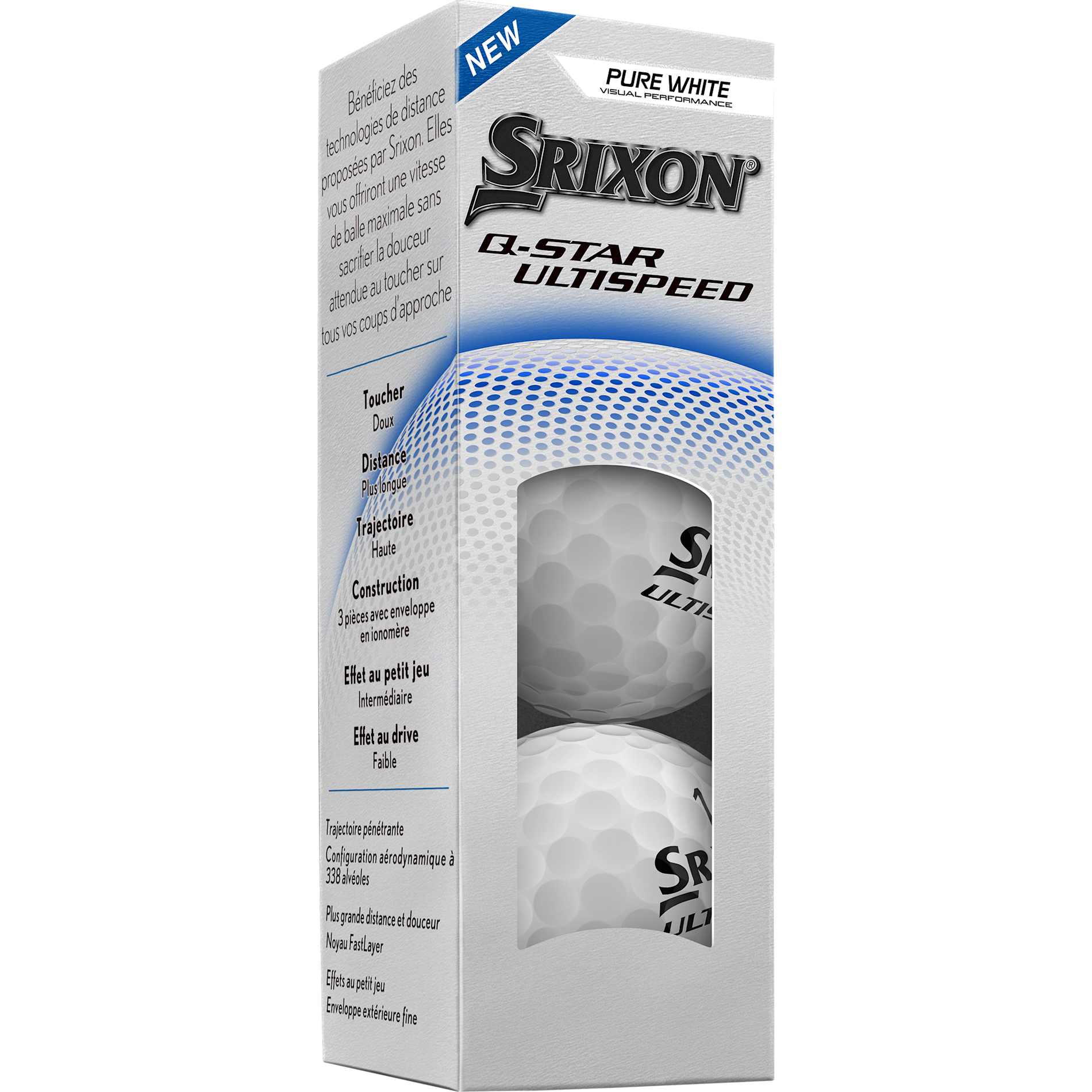 Srixon Q-STAR ULTISPEED Golf Balls - 3 Pack 10