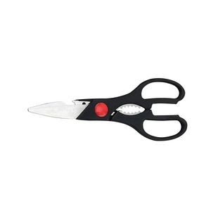 Stylish Black Handle Scissors With Bottle Opener Multifunctional 6