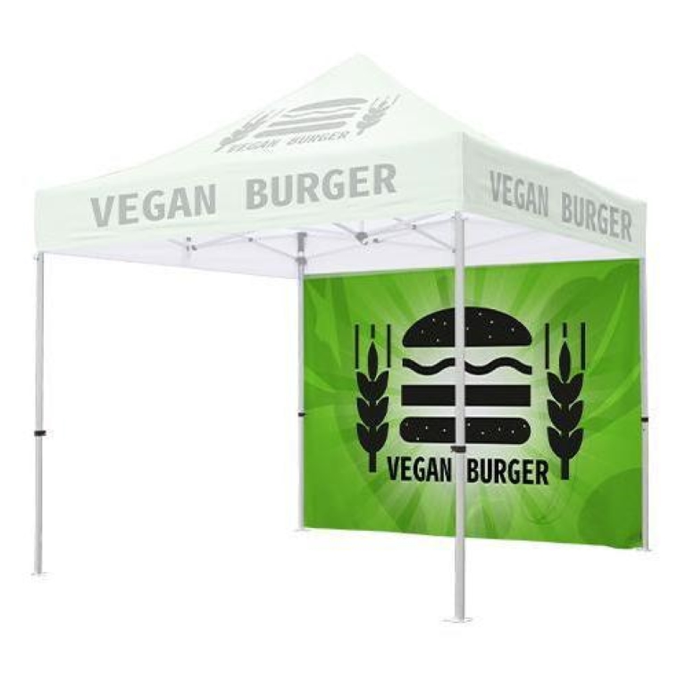 24 Hour Quick Ship 10' Custom Canopy Tent Full Wall Advertising Banner Logo Dye Sublimation Printing