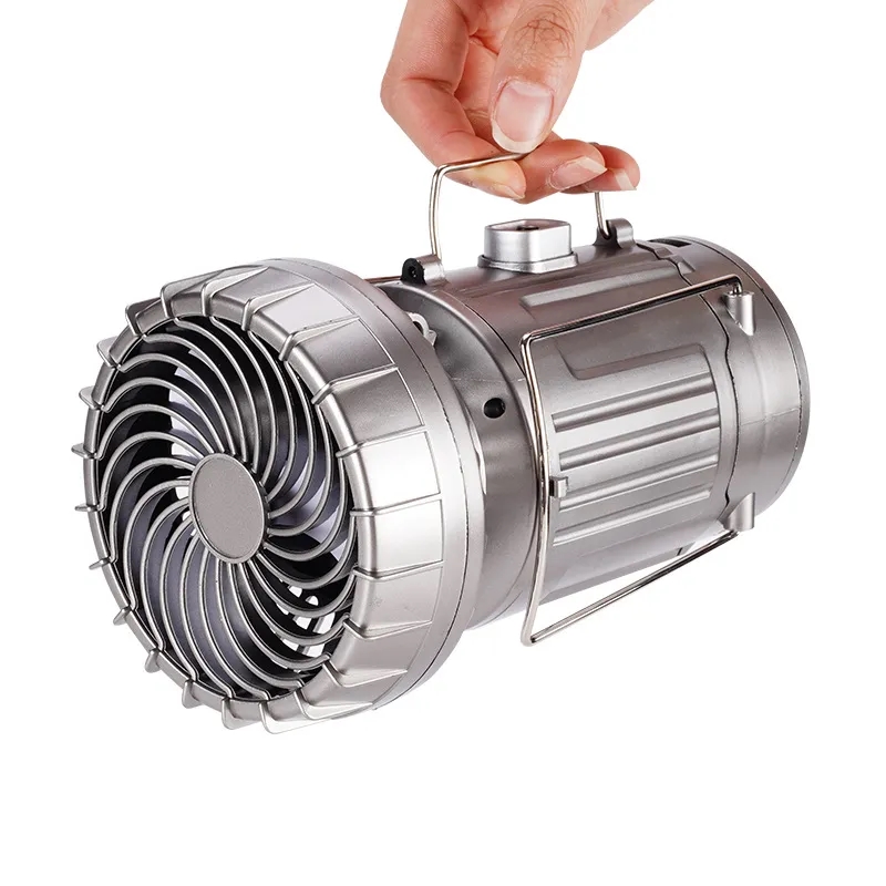 Solar Camping Lamps With Electric Fan 4