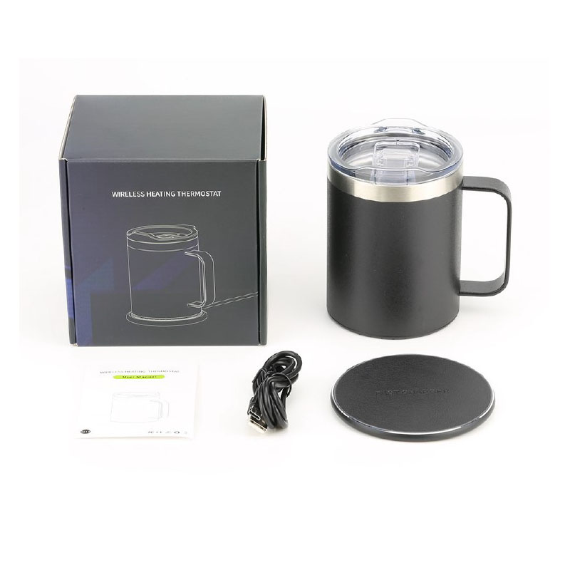 Stainless Steel Smart Mug Warmer with Wireless Phone Charger 24