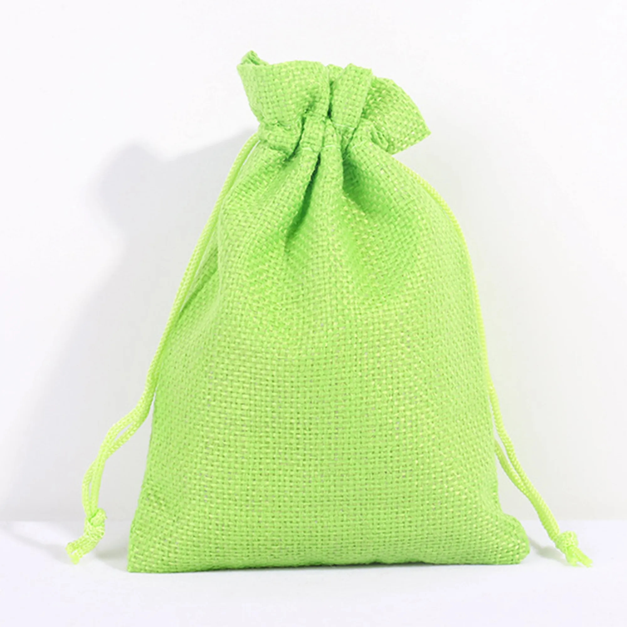 Linen Bunched Holiday Retail Gift Bag 14