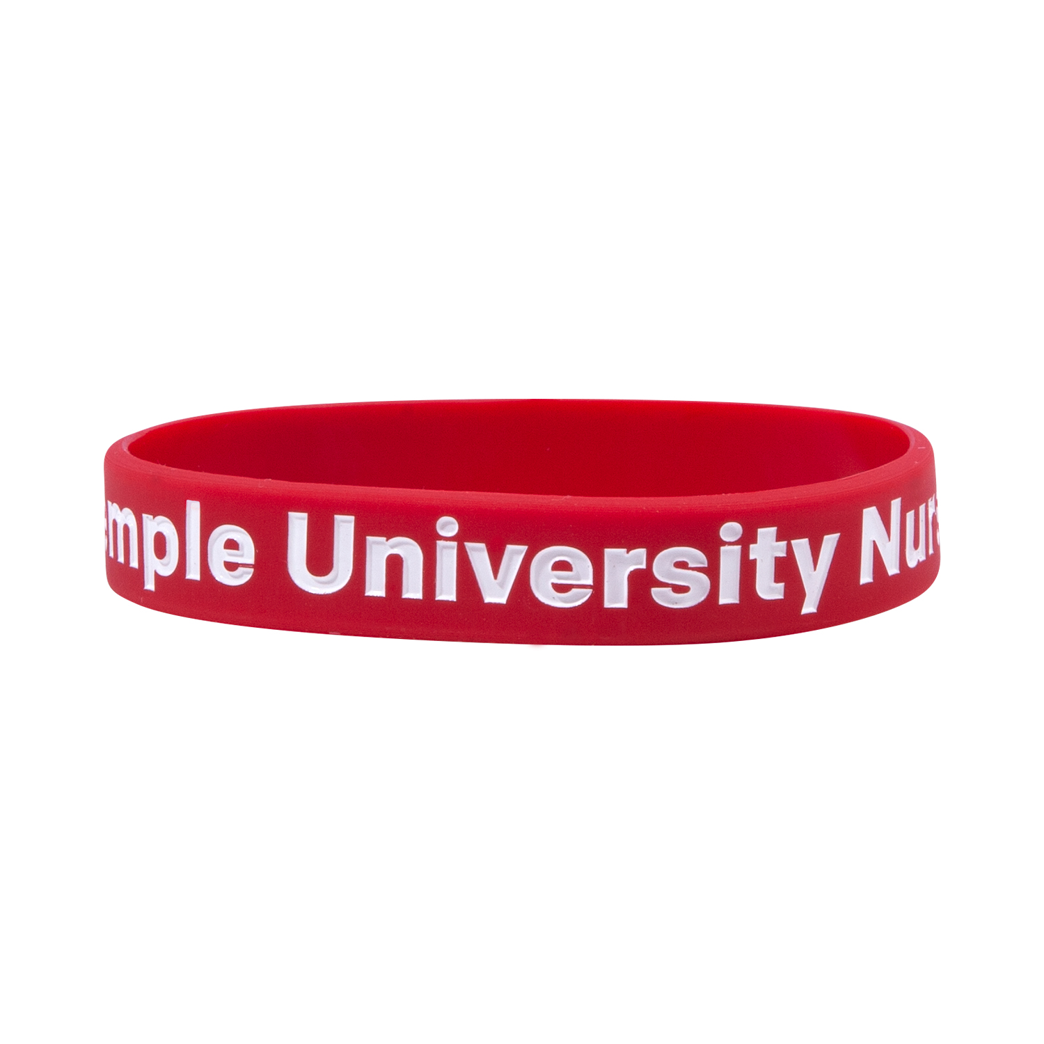 3/4" Silicone Wristband - Debossed w/ Colorfill 1
